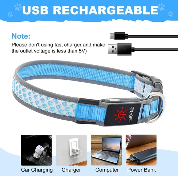 LED Dog Collar - Picture 2 of 2